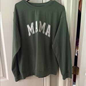 Green 'MAMA' Sweatshirt